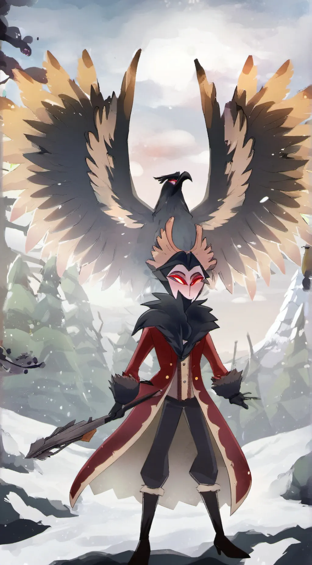 ai character: •♥️Stolas♥️• background