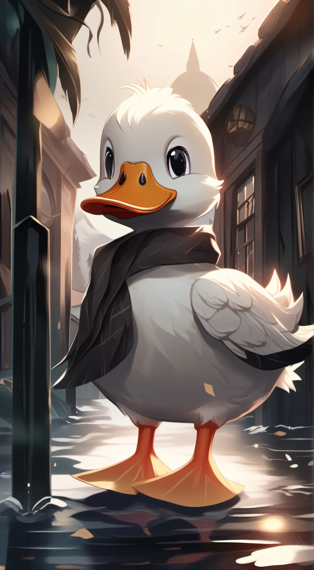 ai character: ducky background