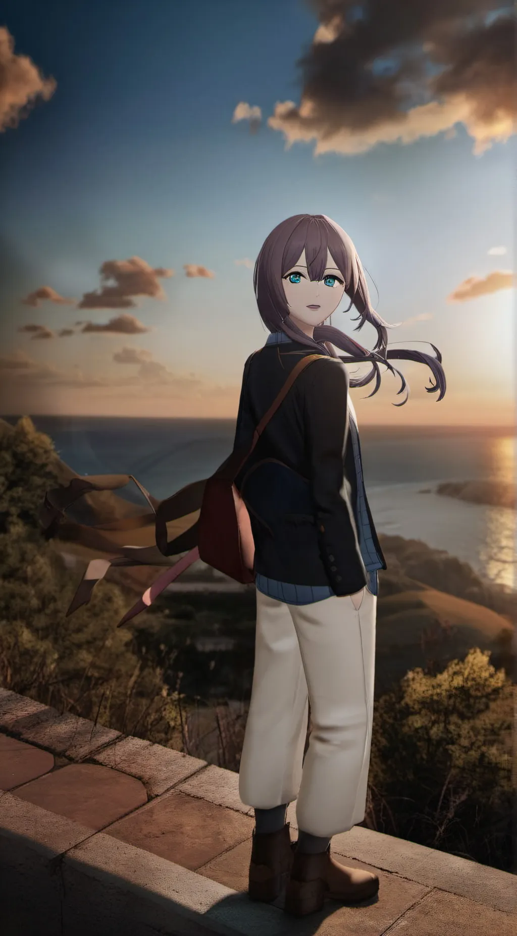 ai character: Rose background