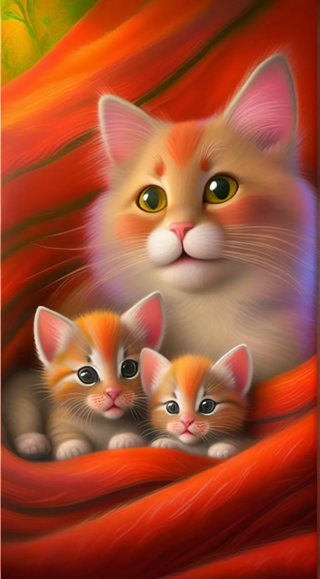 ai character: cats background