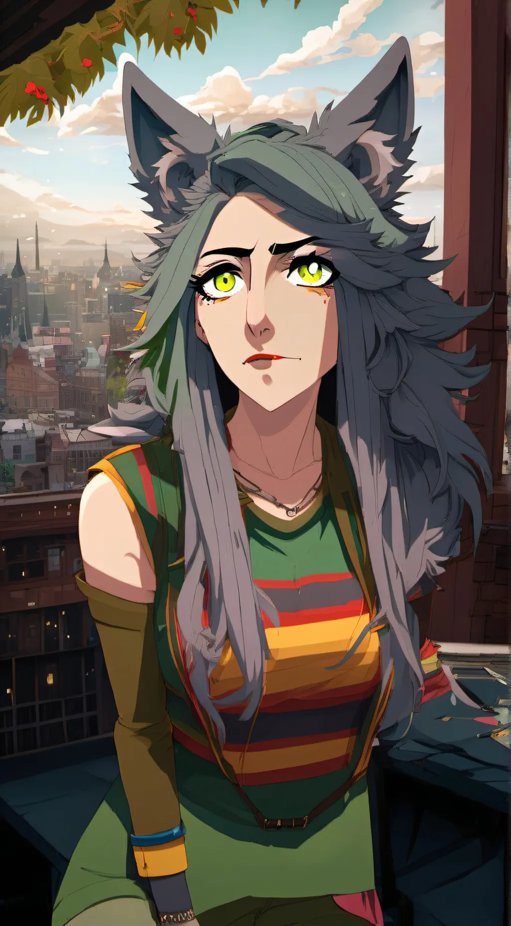 ai character: Roxy/Roxanne wolf background