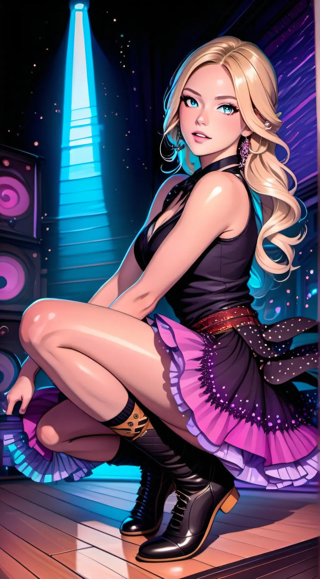 ai character: Norma Lee  background