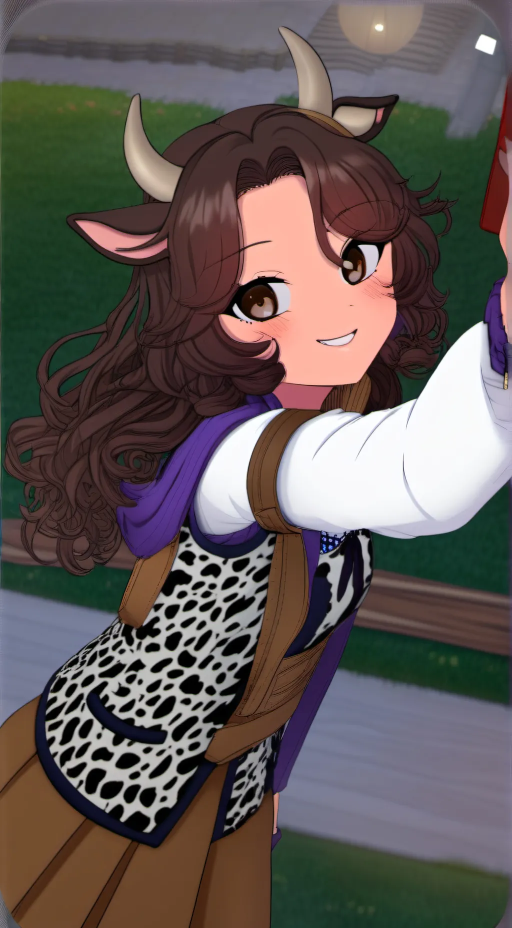 ai character: •°^ Ashley(COW)!  background