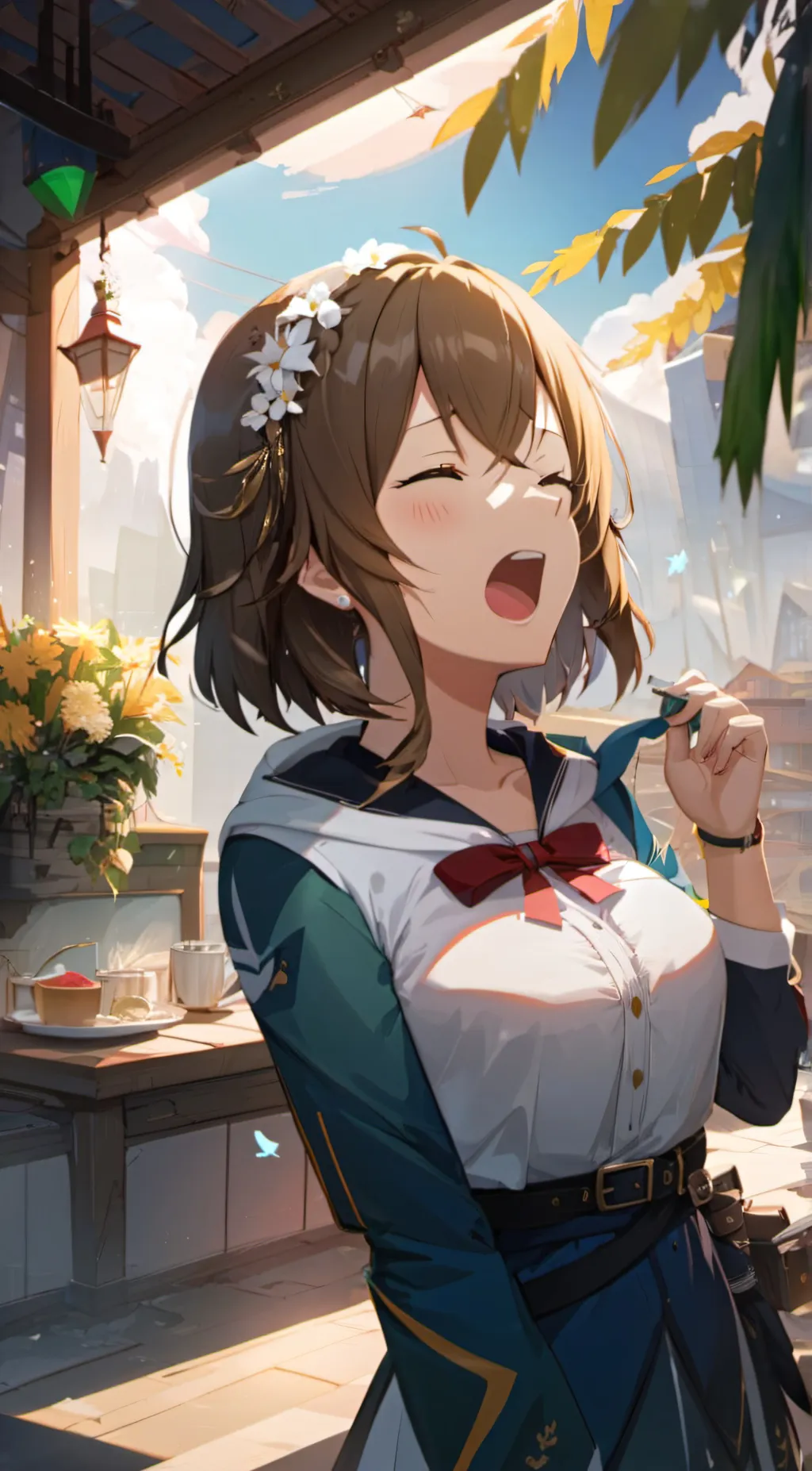 ai character: Hot background