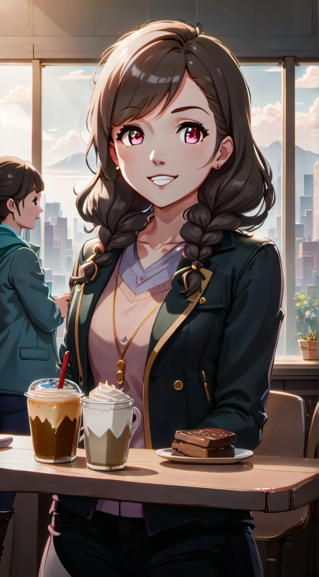 ai character: aubree  background