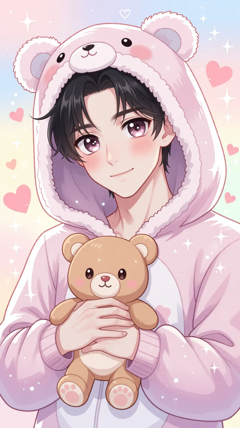 ai character: My cute bear ￼ background