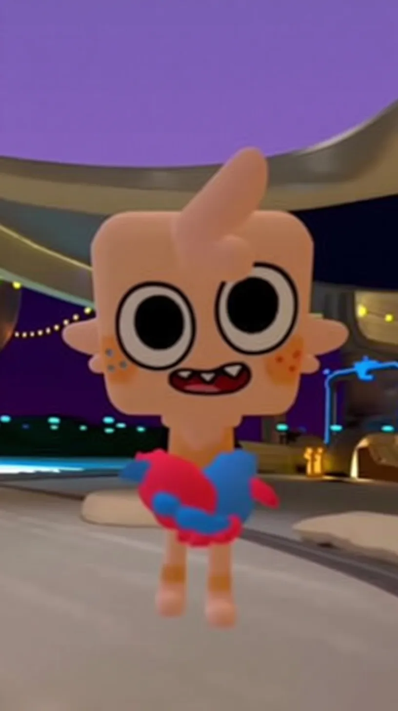 ai character: goob in vrchat  background