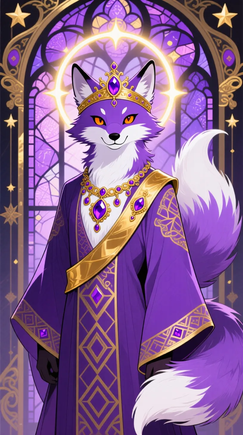 ai character: Purple Hunter background