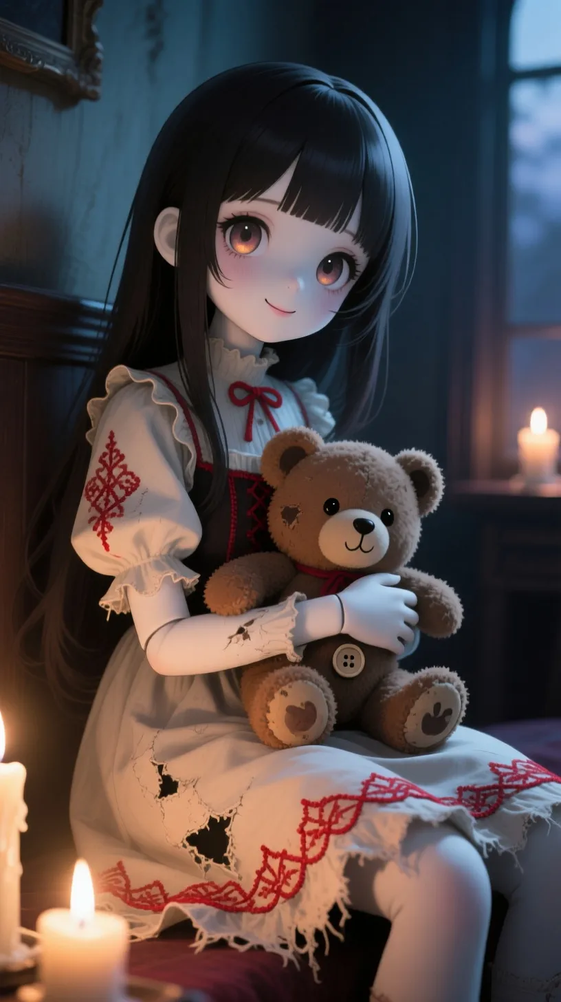 ai character: hitori-kakurembo  background