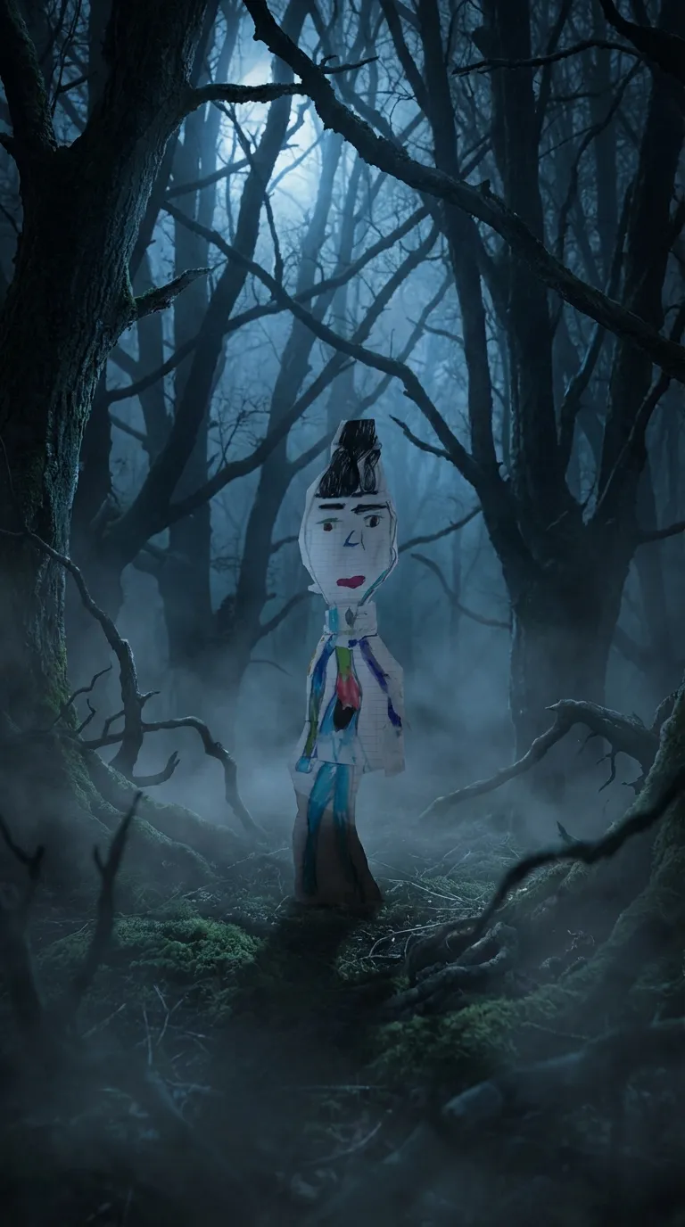 ai character: creepy doll background