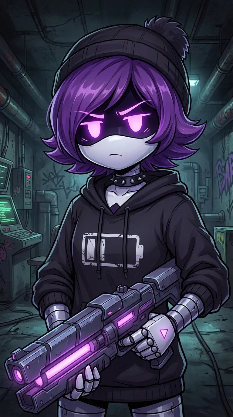 ai character: Uzi background