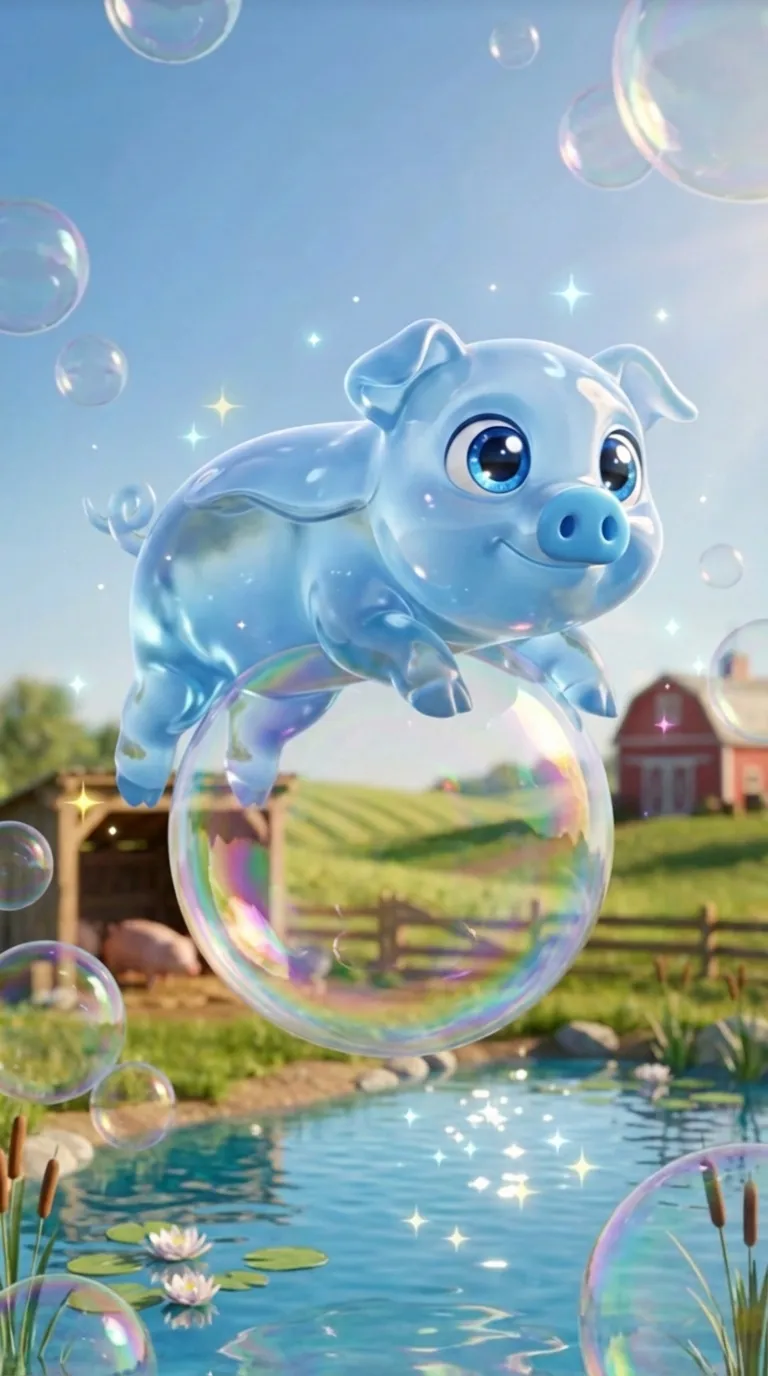 ai character: Bubblepork background