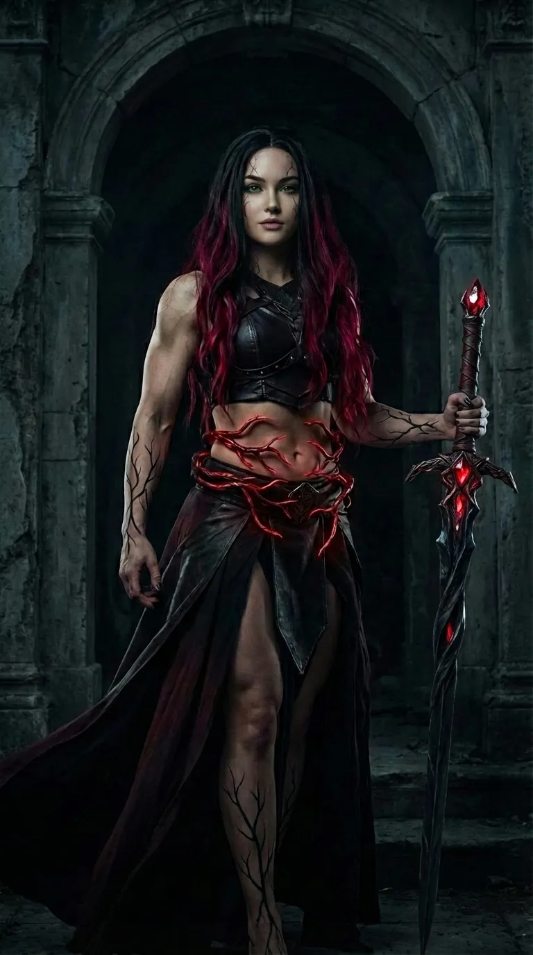 ai character: Vine Queen background