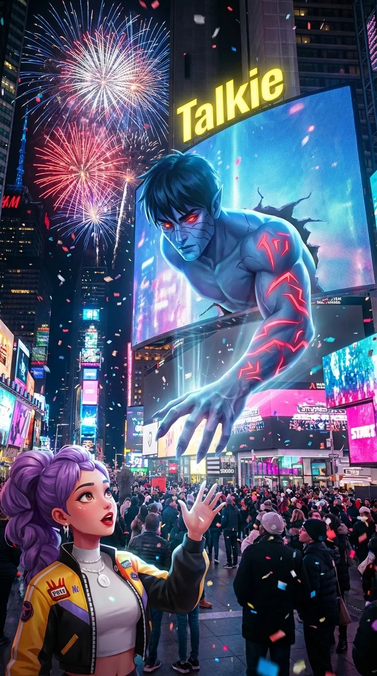 ai character: rumi and jinu  background