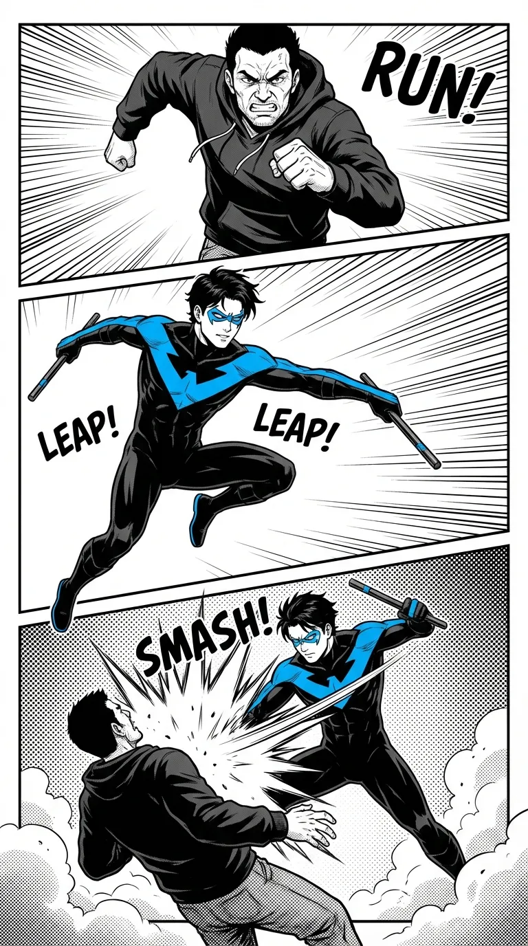 ai character: Nightwing ￼ background