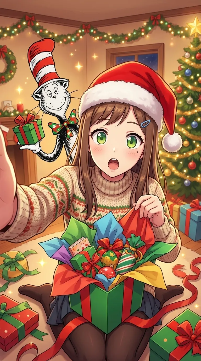 ai character: Xmas Bonus. 2 background