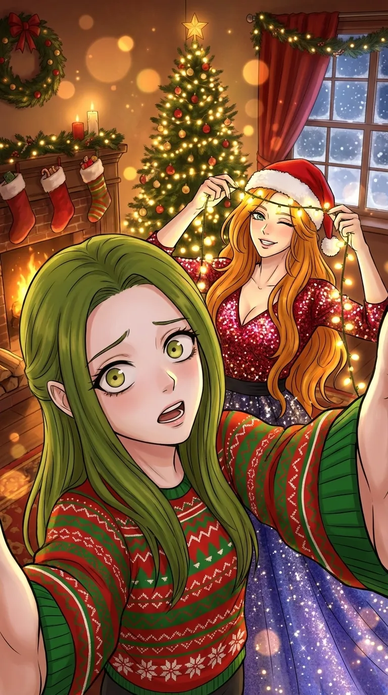 ai character: Caitlyn and Lucy background