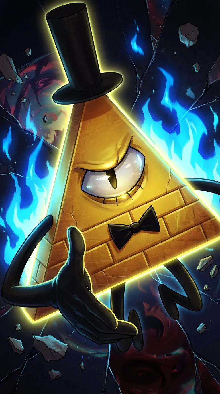 ai character: Bill Cipher background