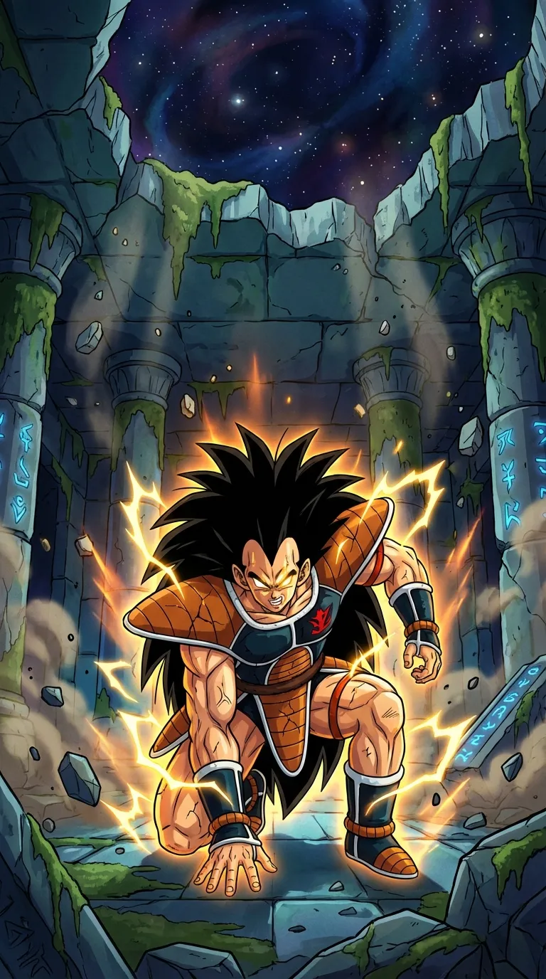 ai character: Legendary saiyan background