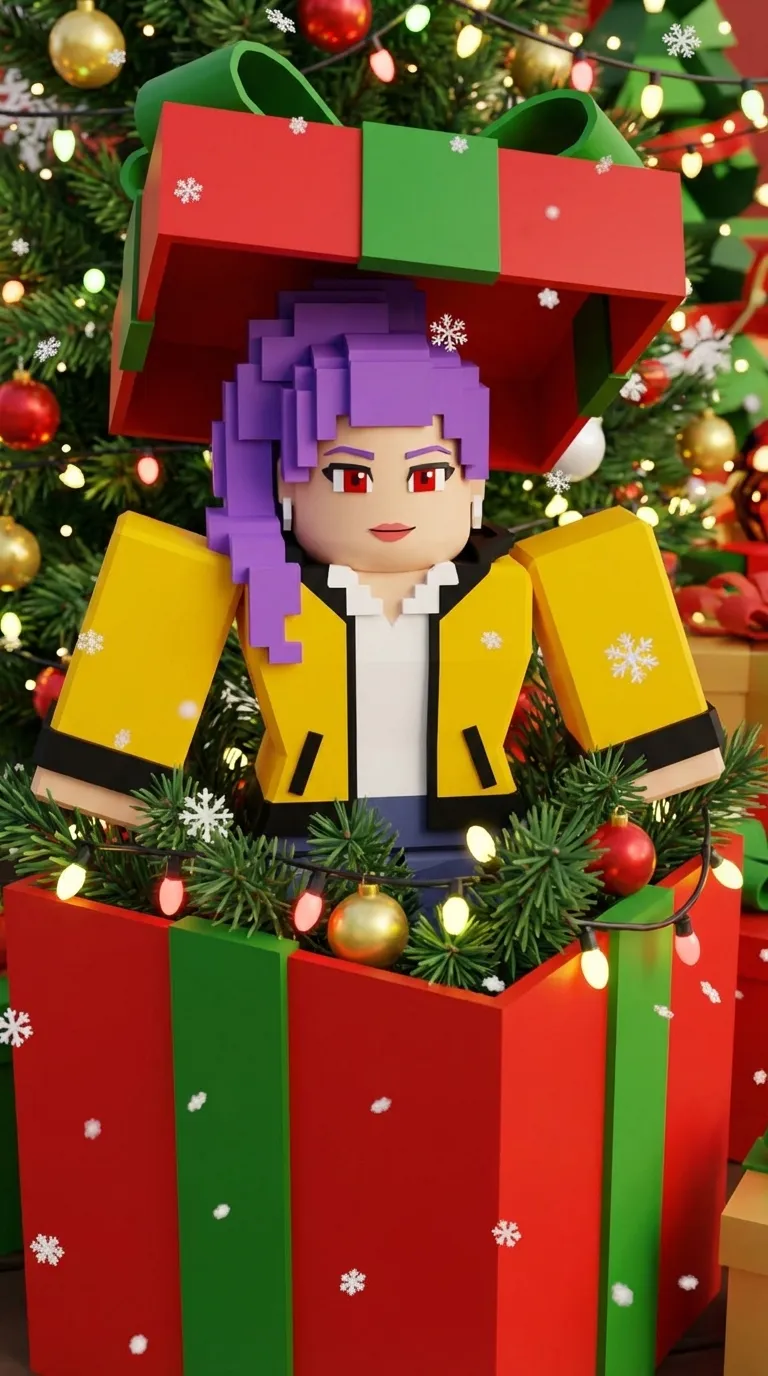 ai character: Snowy background