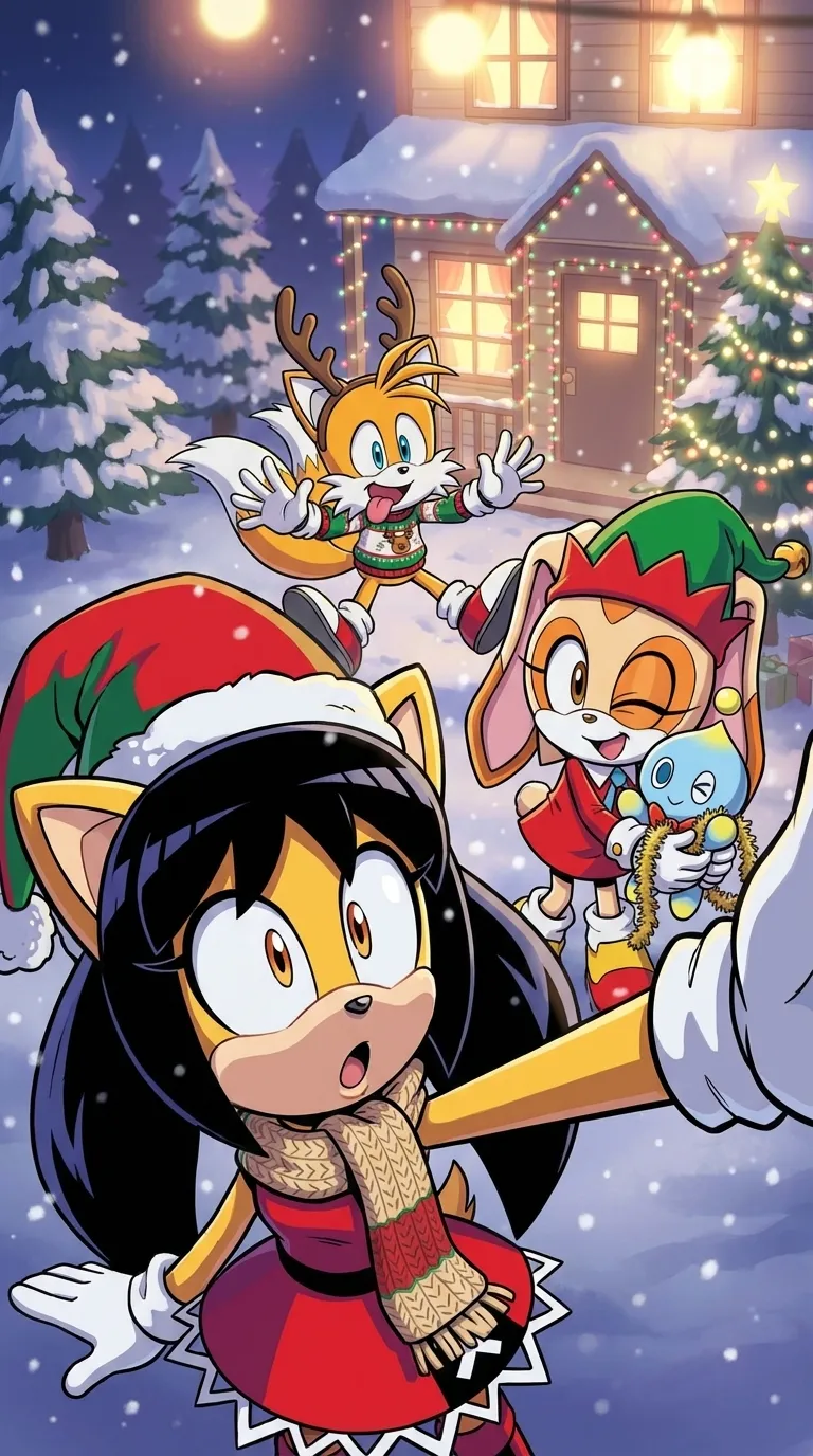 ai character: Christmas Day  background