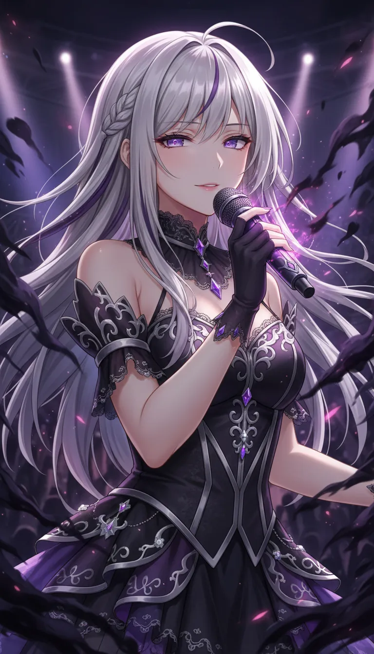 ai character: Melody Noir  background