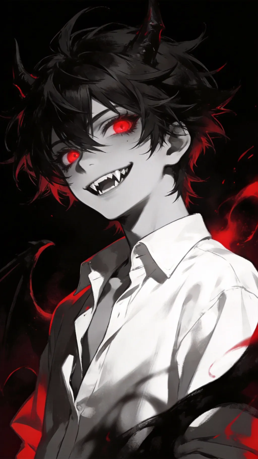 ai character: † demon boi † background